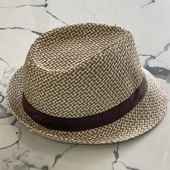 Fedora-Tan/White Pattern-L/XL - Picture 3 of 7